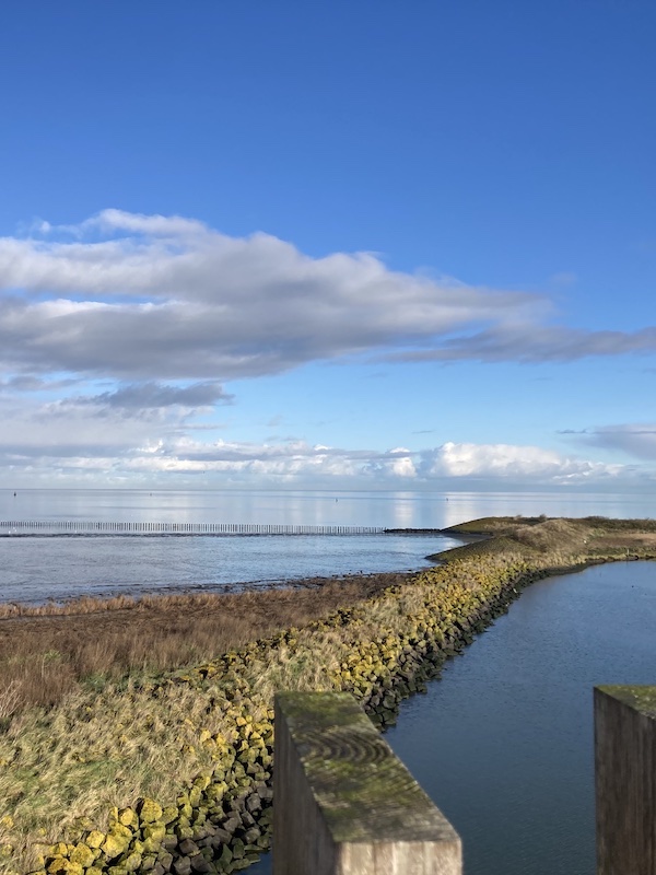 Foto de Waddenzee vanaf voormalig eiland Wieringen